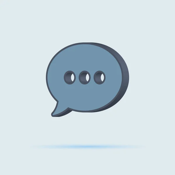 Icône Message Symbole Mail Sur Fond Bleu Blanc Dans Style — Image vectorielle