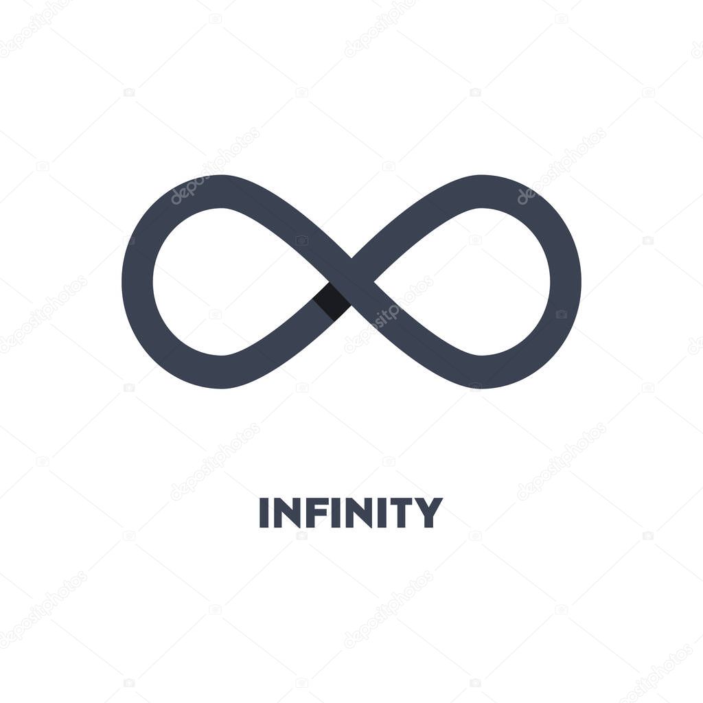 Limitless sign icon. Infinity symbol logo isolated on white background EPS10