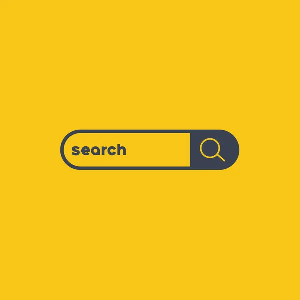 Web Search Bars. search box. vector symbol on orange background EPS10