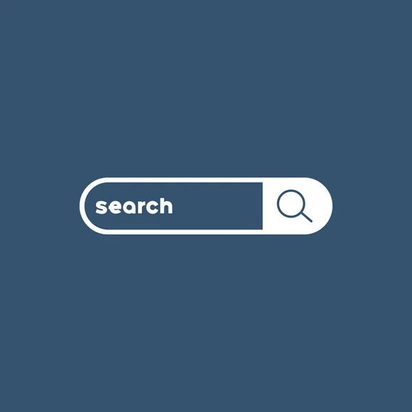 Сетевые Поисковые Панели Поисковая Строка Векторный Символ Синем Фоне Eps10 — стоковый вектор
