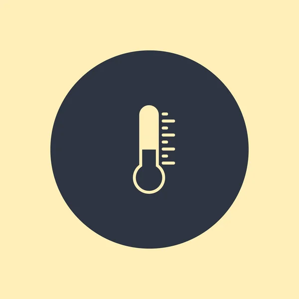 Thermometer Symbol Vektor Symbol Flaches Symbol Auf Rundem Hintergrund Eps10 — Stockvektor