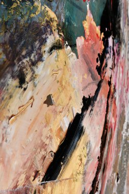 Renkli soyut arka plan duvar kağıdı. Modern motif görsel sanat. Yağlı boya karışımı. Moda el boyama bezi. Duvar dekorasyonu ve duvar resimleri fikri. 3 Boyutlu Doku