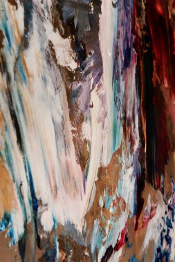 Renkli soyut arka plan duvar kağıdı. Modern motif görsel sanat. Yağlı boya karışımı. Moda el boyama bezi. Duvar dekorasyonu ve duvar resimleri fikri. 3 Boyutlu Doku