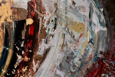 Renkli soyut arka plan duvar kağıdı. Modern motif görsel sanat. Yağlı boya karışımı. Moda el boyama bezi. Duvar dekorasyonu ve duvar resimleri fikri. 3 Boyutlu Doku.