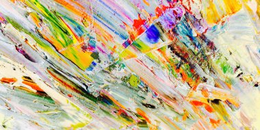 Renkli soyut arka plan duvar kağıdı. Modern motif görsel sanat. Yağlı boya karışımı. Moda el boyama bezi. Duvar dekorasyonu ve duvar resimleri fikri. 3 Boyutlu Doku.