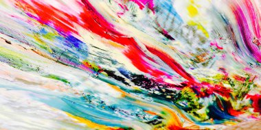 Renkli soyut arka plan duvar kağıdı. Modern motif görsel sanat. Yağlı boya karışımı. Moda el boyama bezi. Duvar dekorasyonu ve duvar resimleri fikri. 3 Boyutlu Doku.