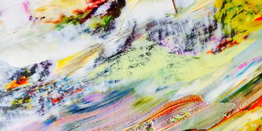 Renkli soyut arka plan duvar kağıdı. Modern motif görsel sanat. Yağlı boya karışımı. Moda el boyama bezi. Duvar dekorasyonu ve duvar resimleri fikri. 3 Boyutlu Doku.