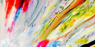 Renkli soyut arka plan duvar kağıdı. Modern motif görsel sanat. Yağlı boya karışımı. Moda el boyama bezi. Duvar dekorasyonu ve duvar resimleri fikri. 3 Boyutlu Doku.