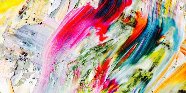 Colorful abstract background wallpaper. Modern motif visual art.  Mixtures of oil paint. Trendy hand painting canvas. Wall decor and Wall art prints Idea.  3D Texture.