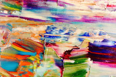 Renkli soyut arka plan duvar kağıdı. Modern motif görsel sanat. Yağlı boya karışımı. Moda el boyama bezi. Duvar dekorasyonu ve duvar resimleri fikri. 3 Boyutlu Doku.