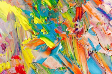 Renkli soyut arka plan duvar kağıdı. Modern motif görsel sanat. Yağlı boya karışımı. Moda el boyama bezi. Duvar dekorasyonu ve duvar resimleri fikri. 3 Boyutlu Doku.