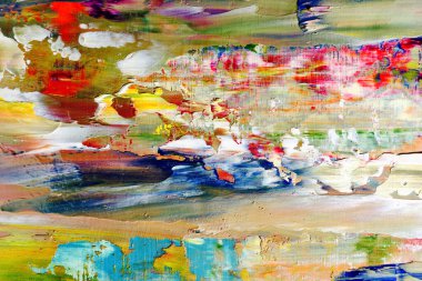 Renkli soyut arka plan duvar kağıdı. Modern motif görsel sanat. Yağlı boya karışımı. Moda el boyama bezi. Duvar dekorasyonu ve duvar resimleri fikri. 3 Boyutlu Doku.