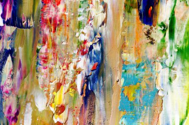 Renkli soyut arka plan duvar kağıdı. Modern motif görsel sanat. Yağlı boya karışımı. Moda el boyama bezi. Duvar dekorasyonu ve duvar resimleri fikri. 3 Boyutlu Doku.