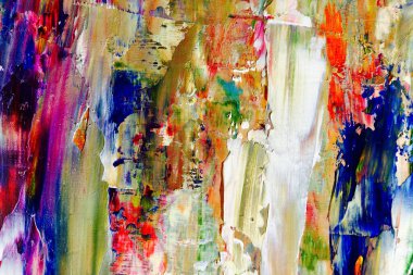Renkli soyut arka plan duvar kağıdı. Modern motif görsel sanat. Yağlı boya karışımı. Moda el boyama bezi. Duvar dekorasyonu ve duvar resimleri fikri. 3 Boyutlu Doku.