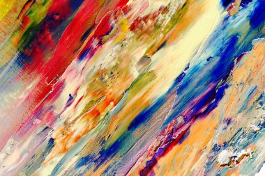 Renkli soyut arka plan duvar kağıdı. Modern motif görsel sanat. Yağlı boya karışımı. Moda el boyama bezi. Duvar dekorasyonu ve duvar resimleri fikri. 3 Boyutlu Doku.