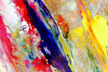 Renkli soyut arka plan duvar kağıdı. Modern motif görsel sanat. Yağlı boya karışımı. Moda el boyama bezi. Duvar dekorasyonu ve duvar resimleri fikri. 3 Boyutlu Doku.