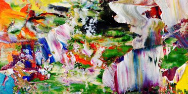 Renkli soyut arka plan duvar kağıdı. Modern motif görsel sanat. Yağlı boya karışımı. Moda el boyama bezi. Duvar dekorasyonu ve duvar resimleri fikri. 3 Boyutlu Doku.