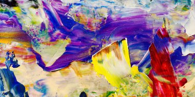 Renkli soyut arka plan duvar kağıdı. Modern motif görsel sanat. Yağlı boya karışımı. Moda el boyama bezi. Duvar dekorasyonu ve duvar resimleri fikri. 3 Boyutlu Doku.