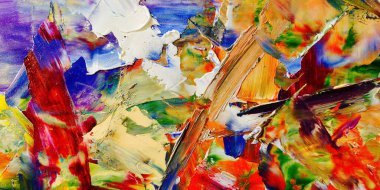 Renkli soyut arka plan duvar kağıdı. Modern motif görsel sanat. Yağlı boya karışımı. Moda el boyama bezi. Duvar dekorasyonu ve duvar resimleri fikri. 3 Boyutlu Doku.