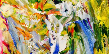 Renkli soyut arka plan duvar kağıdı. Modern motif görsel sanat. Yağlı boya karışımı. Moda el boyama bezi. Duvar dekorasyonu ve duvar resimleri fikri. 3 Boyutlu Doku.