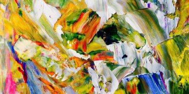 Renkli soyut arka plan duvar kağıdı. Modern motif görsel sanat. Yağlı boya karışımı. Moda el boyama bezi. Duvar dekorasyonu ve duvar resimleri fikri. 3 Boyutlu Doku.