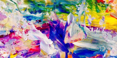 Renkli soyut arka plan duvar kağıdı. Modern motif görsel sanat. Yağlı boya karışımı. Moda el boyama bezi. Duvar dekorasyonu ve duvar resimleri fikri. 3 Boyutlu Doku.