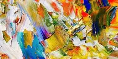 Renkli soyut arka plan duvar kağıdı. Modern motif görsel sanat. Yağlı boya karışımı. Moda el boyama bezi. Duvar dekorasyonu ve duvar resimleri fikri. 3 Boyutlu Doku.