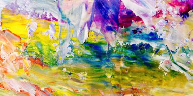 Renkli soyut arka plan duvar kağıdı. Modern motif görsel sanat. Yağlı boya karışımı. Moda el boyama bezi. Duvar dekorasyonu ve duvar resimleri fikri. 3 Boyutlu Doku.