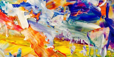 Renkli soyut arka plan duvar kağıdı. Modern motif görsel sanat. Yağlı boya karışımı. Moda el boyama bezi. Duvar dekorasyonu ve duvar resimleri fikri. 3 Boyutlu Doku.