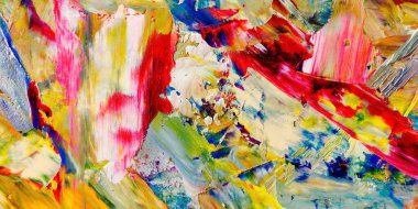 Renkli soyut arka plan duvar kağıdı. Modern motif görsel sanat. Yağlı boya karışımı. Moda el boyama bezi. Duvar dekorasyonu ve duvar resimleri fikri. 3 Boyutlu Doku.