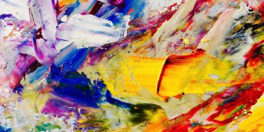 Renkli soyut arka plan duvar kağıdı. Modern motif görsel sanat. Yağlı boya karışımı. Moda el boyama bezi. Duvar dekorasyonu ve duvar resimleri fikri. 3 Boyutlu Doku.