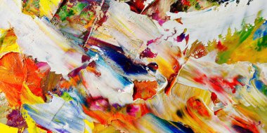 Renkli soyut arka plan duvar kağıdı. Modern motif görsel sanat. Yağlı boya karışımı. Moda el boyama bezi. Duvar dekorasyonu ve duvar resimleri fikri. 3 Boyutlu Doku.