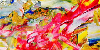 Renkli soyut arka plan duvar kağıdı. Modern motif görsel sanat. Yağlı boya karışımı. Moda el boyama bezi. Duvar dekorasyonu ve duvar resimleri fikri. 3 Boyutlu Doku.