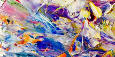 Renkli soyut arka plan duvar kağıdı. Modern motif görsel sanat. Yağlı boya karışımı. Moda el boyama bezi. Duvar dekorasyonu ve duvar resimleri fikri. 3 Boyutlu Doku.