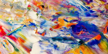 Renkli soyut arka plan duvar kağıdı. Modern motif görsel sanat. Yağlı boya karışımı. Moda el boyama bezi. Duvar dekorasyonu ve duvar resimleri fikri. 3 Boyutlu Doku.