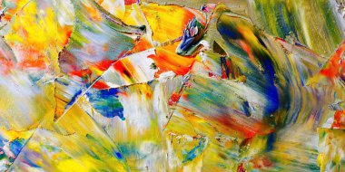 Renkli soyut arka plan duvar kağıdı. Modern motif görsel sanat. Yağlı boya karışımı. Moda el boyama bezi. Duvar dekorasyonu ve duvar resimleri fikri. 3 Boyutlu Doku.