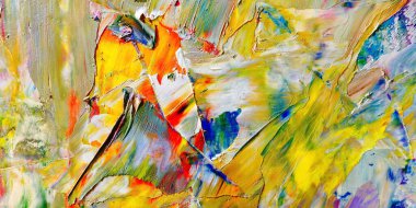 Renkli soyut arka plan duvar kağıdı. Modern motif görsel sanat. Yağlı boya karışımı. Moda el boyama bezi. Duvar dekorasyonu ve duvar resimleri fikri. 3 Boyutlu Doku.