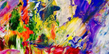 Renkli soyut arka plan duvar kağıdı. Modern motif görsel sanat. Yağlı boya karışımı. Moda el boyama bezi. Duvar dekorasyonu ve duvar resimleri fikri. 3 Boyutlu Doku.