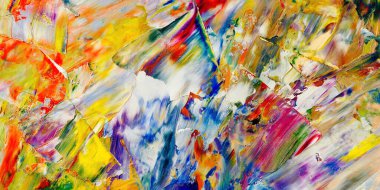 Renkli soyut arka plan duvar kağıdı. Modern motif görsel sanat. Yağlı boya karışımı. Moda el boyama bezi. Duvar dekorasyonu ve duvar resimleri fikri. 3 Boyutlu Doku.