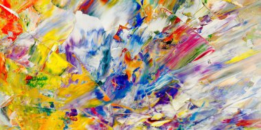 Renkli soyut arka plan duvar kağıdı. Modern motif görsel sanat. Yağlı boya karışımı. Moda el boyama bezi. Duvar dekorasyonu ve duvar resimleri fikri. 3 Boyutlu Doku.