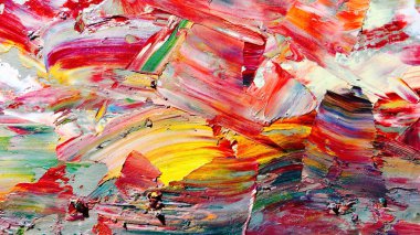 Renkli soyut arka plan duvar kağıdı. Modern motif görsel sanat. Yağlı boya karışımı. Moda el boyama bezi. Duvar dekorasyonu ve duvar resimleri fikri. 3 Boyutlu Doku.