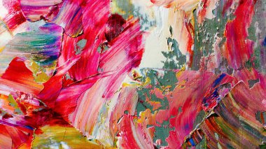 Renkli soyut arka plan duvar kağıdı. Modern motif görsel sanat. Yağlı boya karışımı. Moda el boyama bezi. Duvar dekorasyonu ve duvar resimleri fikri. 3 Boyutlu Doku.