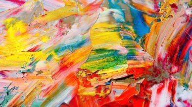      Renkli soyut arka plan duvar kağıdı. Modern motif görsel sanat. Yağlı boya karışımı. Moda el boyama bezi. Duvar dekorasyonu ve duvar resimleri fikri. 3 Boyutlu Doku                         