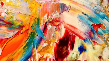 Renkli soyut arka plan duvar kağıdı. Modern motif görsel sanat. Yağlı boya karışımı. Moda el boyama bezi. Duvar dekorasyonu ve duvar resimleri fikri. 3 Boyutlu Doku.