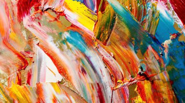 Renkli soyut arka plan duvar kağıdı. Modern motif görsel sanat. Yağlı boya karışımı. Moda el boyama bezi. Duvar dekorasyonu ve duvar resimleri fikri. 3 Boyutlu Doku.