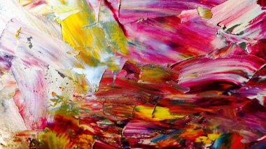 Renkli soyut arka plan duvar kağıdı. Modern motif görsel sanat. Yağlı boya karışımı. Moda el boyama bezi. Duvar dekorasyonu ve duvar resimleri fikri. 3 Boyutlu Doku.