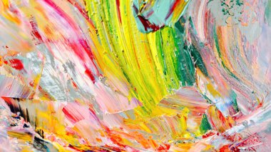 Renkli soyut arka plan duvar kağıdı. Modern motif görsel sanat. Yağlı boya karışımı. Moda el boyama bezi. Duvar dekorasyonu ve duvar resimleri fikri. 3 Boyutlu Doku.