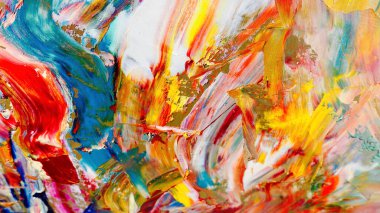 Renkli soyut arka plan duvar kağıdı. Modern motif görsel sanat. Yağlı boya karışımı. Moda el boyama bezi. Duvar dekorasyonu ve duvar resimleri fikri. 3 Boyutlu Doku.