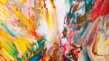 Renkli soyut arka plan duvar kağıdı. Modern motif görsel sanat. Yağlı boya karışımı. Moda el boyama bezi. Duvar dekorasyonu ve duvar resimleri fikri. 3 Boyutlu Doku