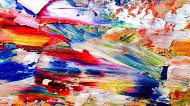 Renkli soyut arka plan duvar kağıdı. Modern motif görsel sanat. Yağlı boya karışımı. Moda el boyama bezi. Duvar dekorasyonu ve duvar resimleri fikri. 3 Boyutlu Doku